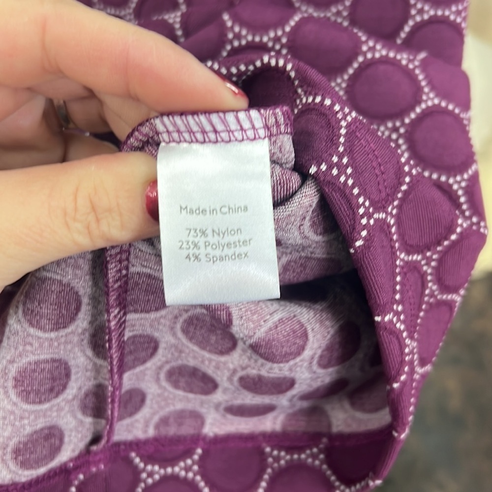 Nwt Leota Stitch Fix Exclusive Aubergine Jacquard Pencil Skirt Size L — image 4 of 4